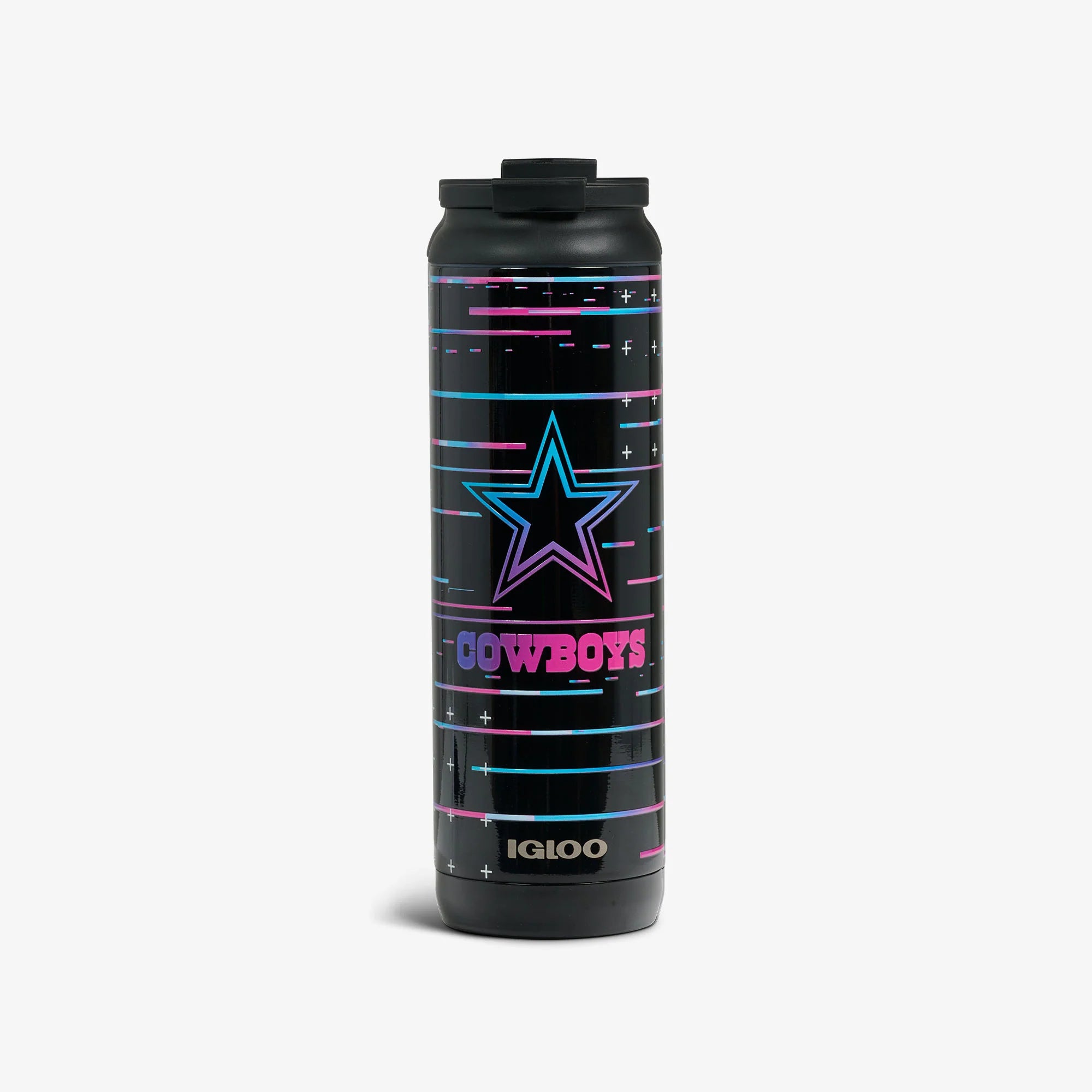 Igloo Travel Durable Cooler NFL Neon Dallas Cowboys 20 Oz Flip Flip'n'Sip Sip Tumbler