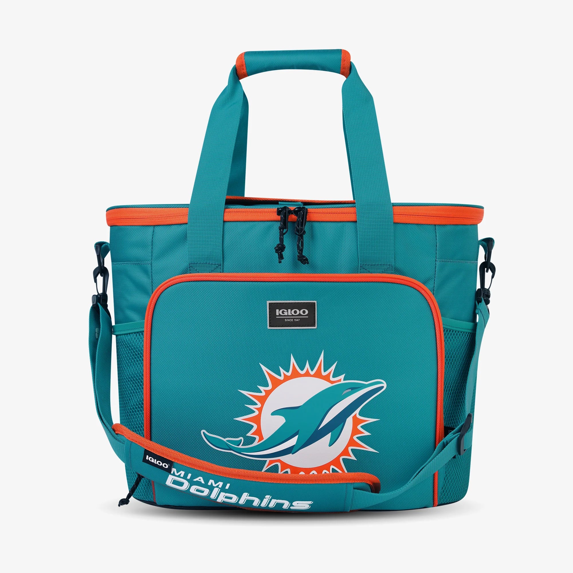 Igloo Insulated Cooler Durable Cooler Miami Dolphins Tailgate Tote