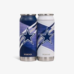 Igloo Insulated Cooler Durable Cooler Dallas Cowboys Home & Away 16 Oz Can 2-Pack