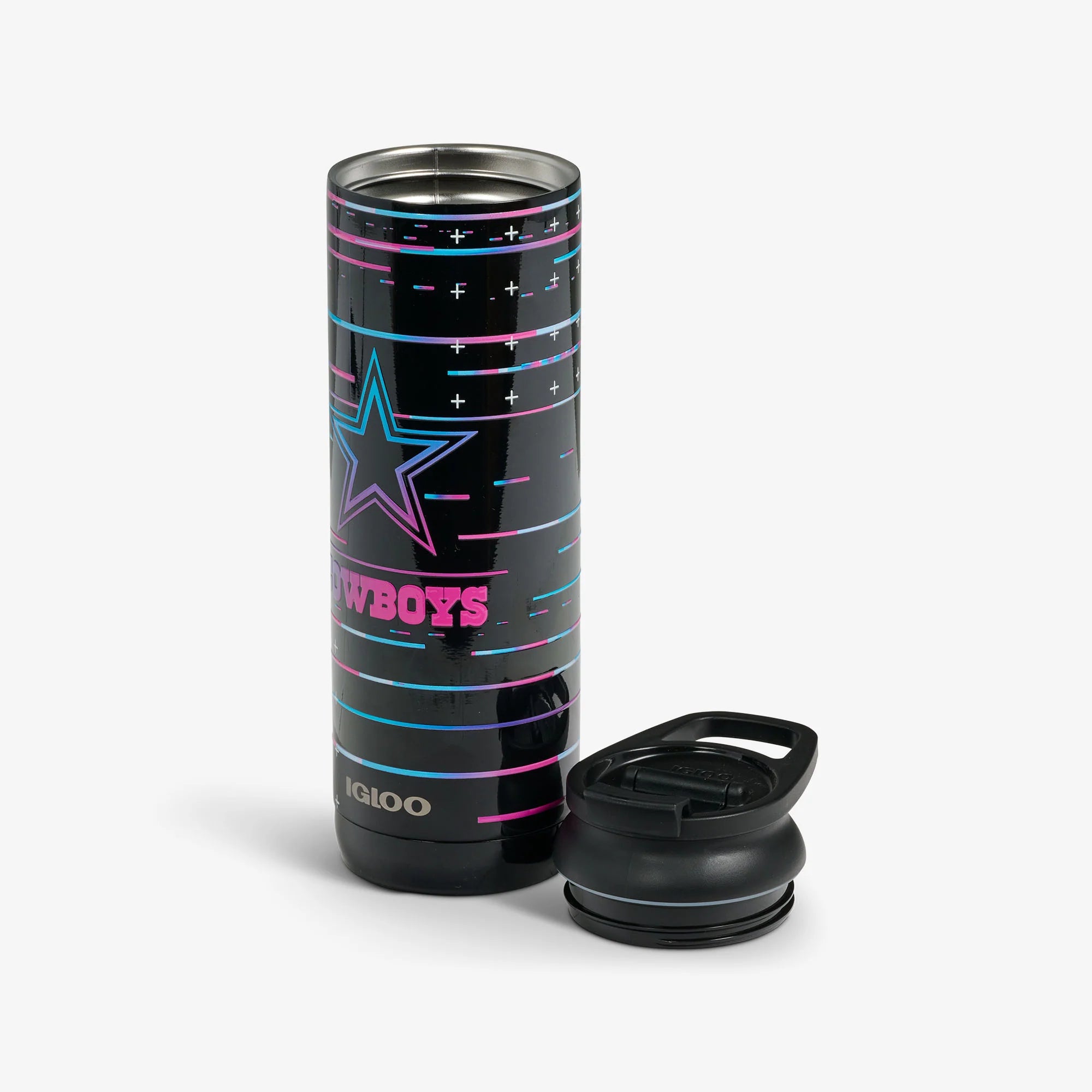 Igloo Travel Durable Cooler NFL Neon Dallas Cowboys 20 Oz Flip Flip'n'Sip Sip Tumbler - Image 3