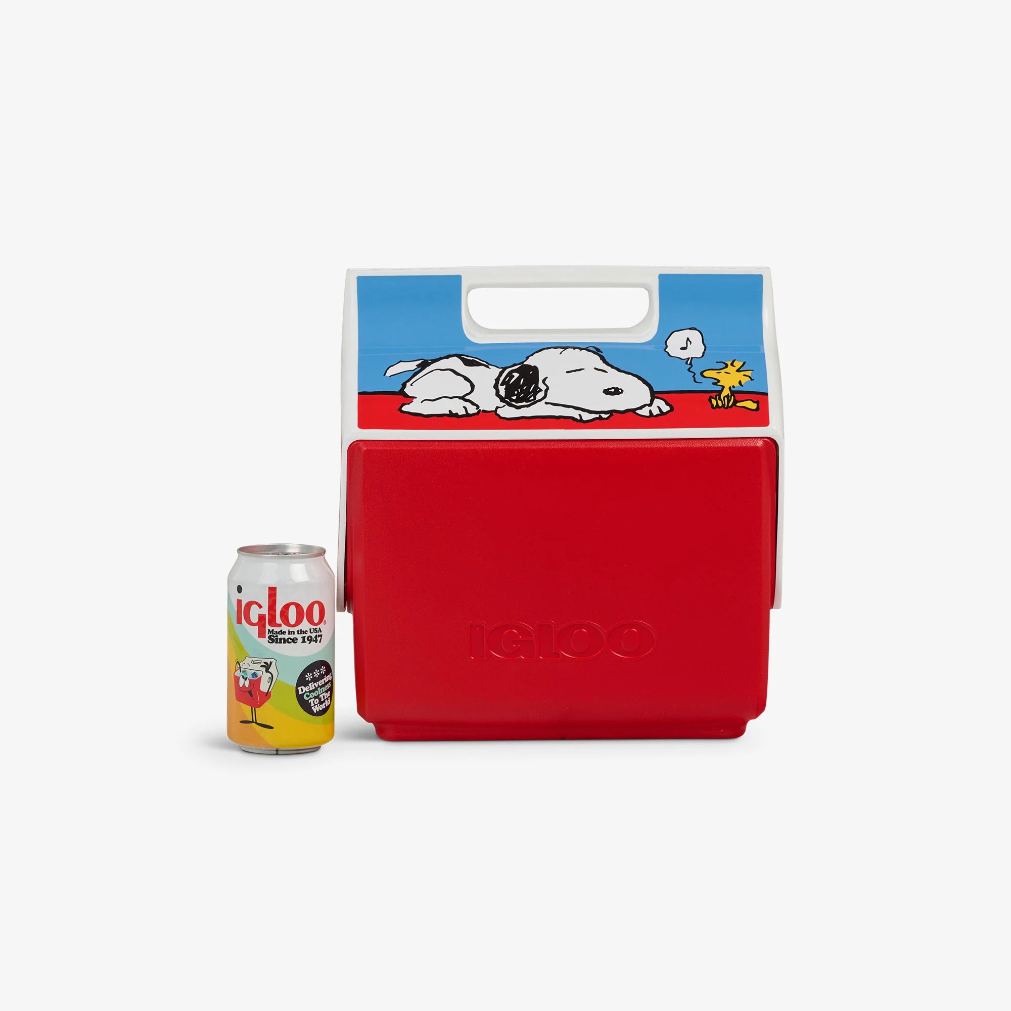 Igloo Personal Cooler Insulated Cooler Durable Cooler SnoopyFlip'n'Sips Doghouse Little Playmate 7 Qt Cooler - Image 5