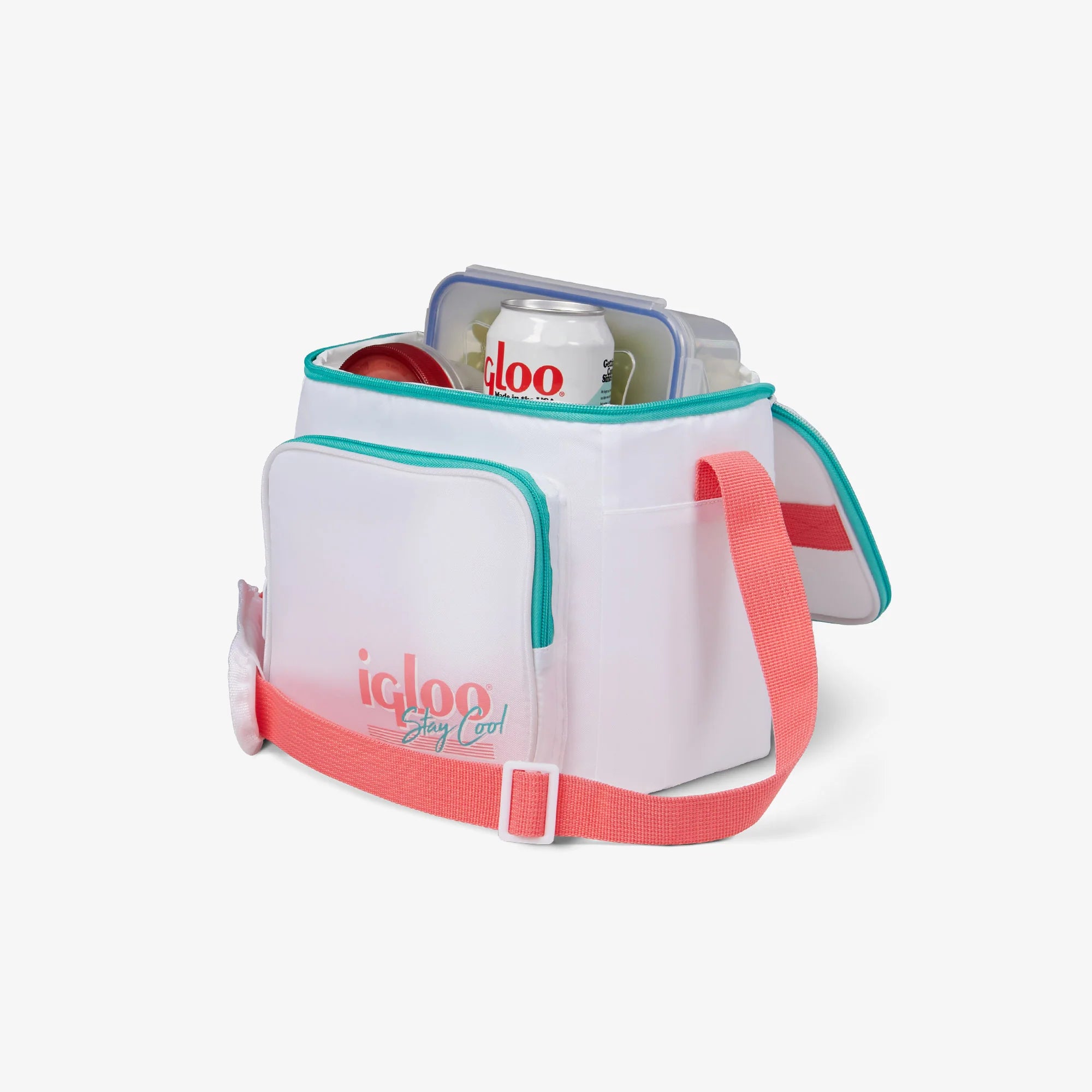 Igloo Portable Cooler Durable Cooler Retro Square Lunch Bag - Image 48