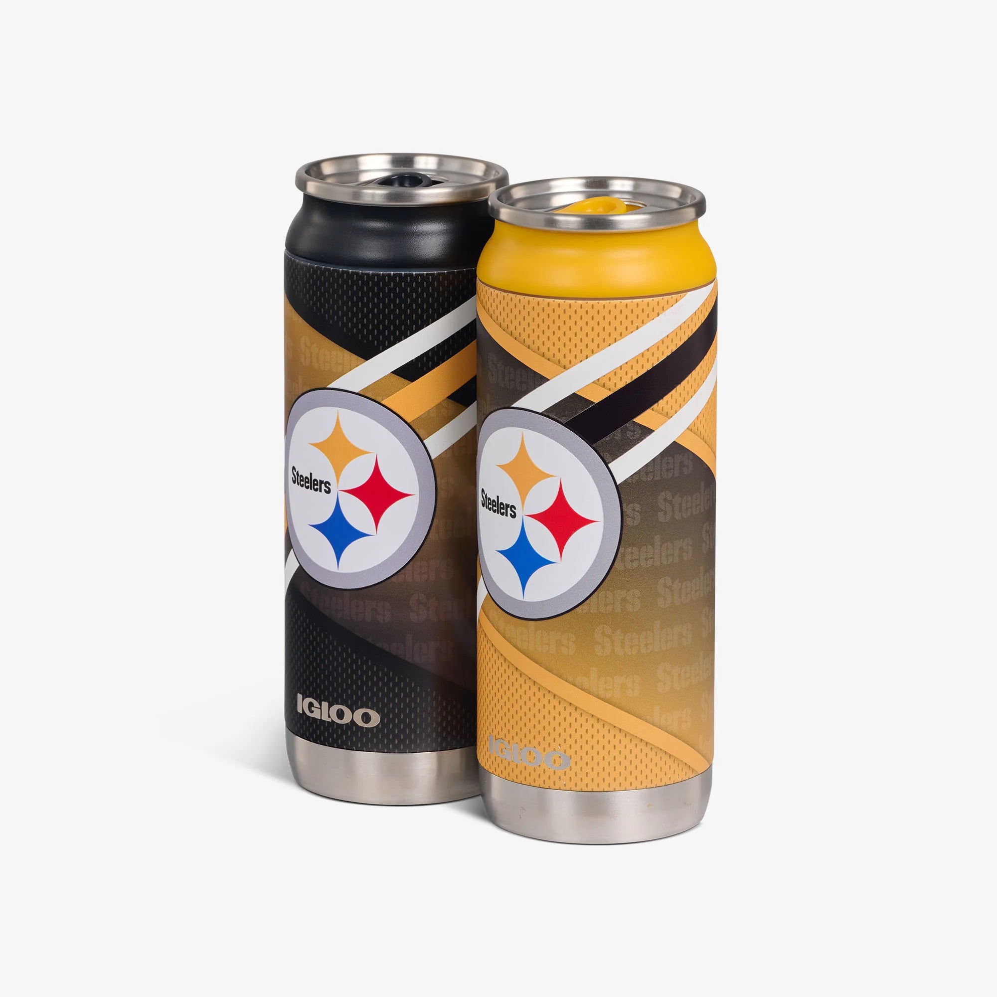 Igloo Insulated Cooler Durable Cooler Pittsburgh Steelers Home & Away 16 Oz Can 2-Pack - Image 2
