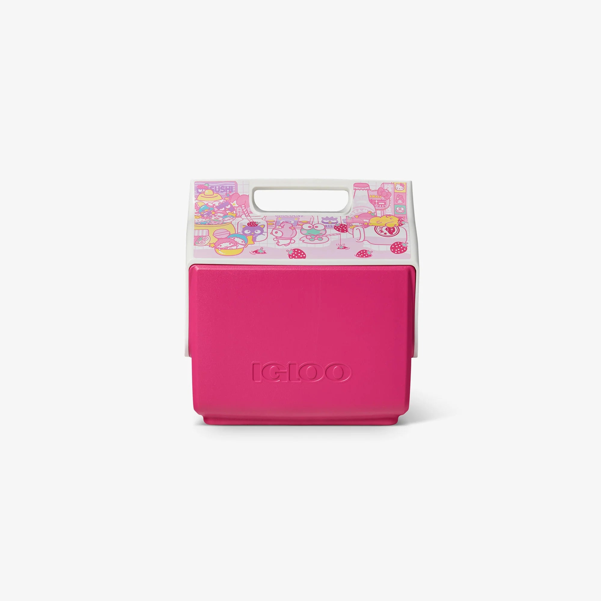 Igloo Personal Cooler Insulated Cooler Durable Cooler Hello Kitty? and Friends Strawberry Milk Little Playmate 7 Qt Cooler