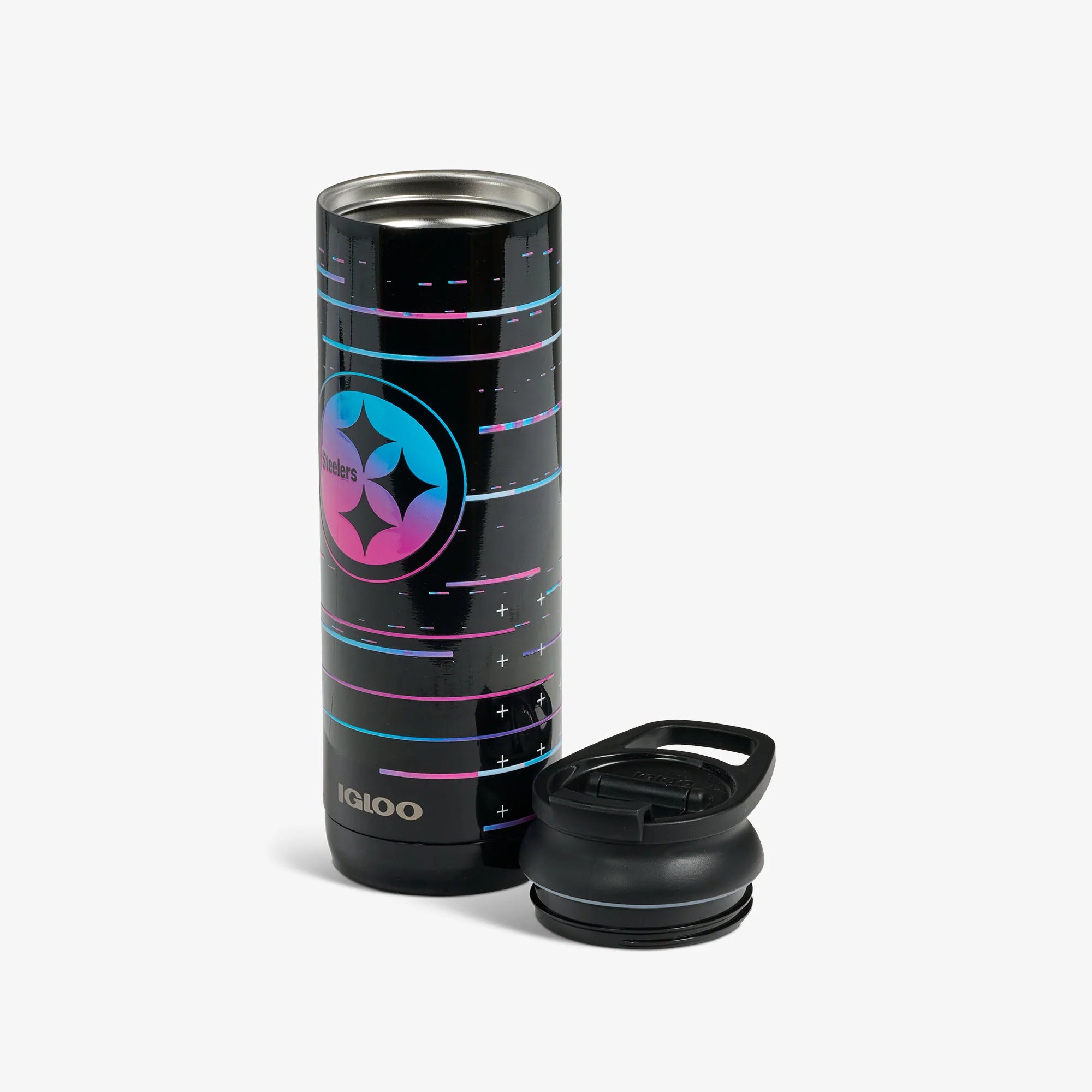 Igloo Travel Durable Cooler NFL Neon Pittsburgh Steelers 20 Oz Flip Flip'n'Sip Sip Tumbler - Image 3