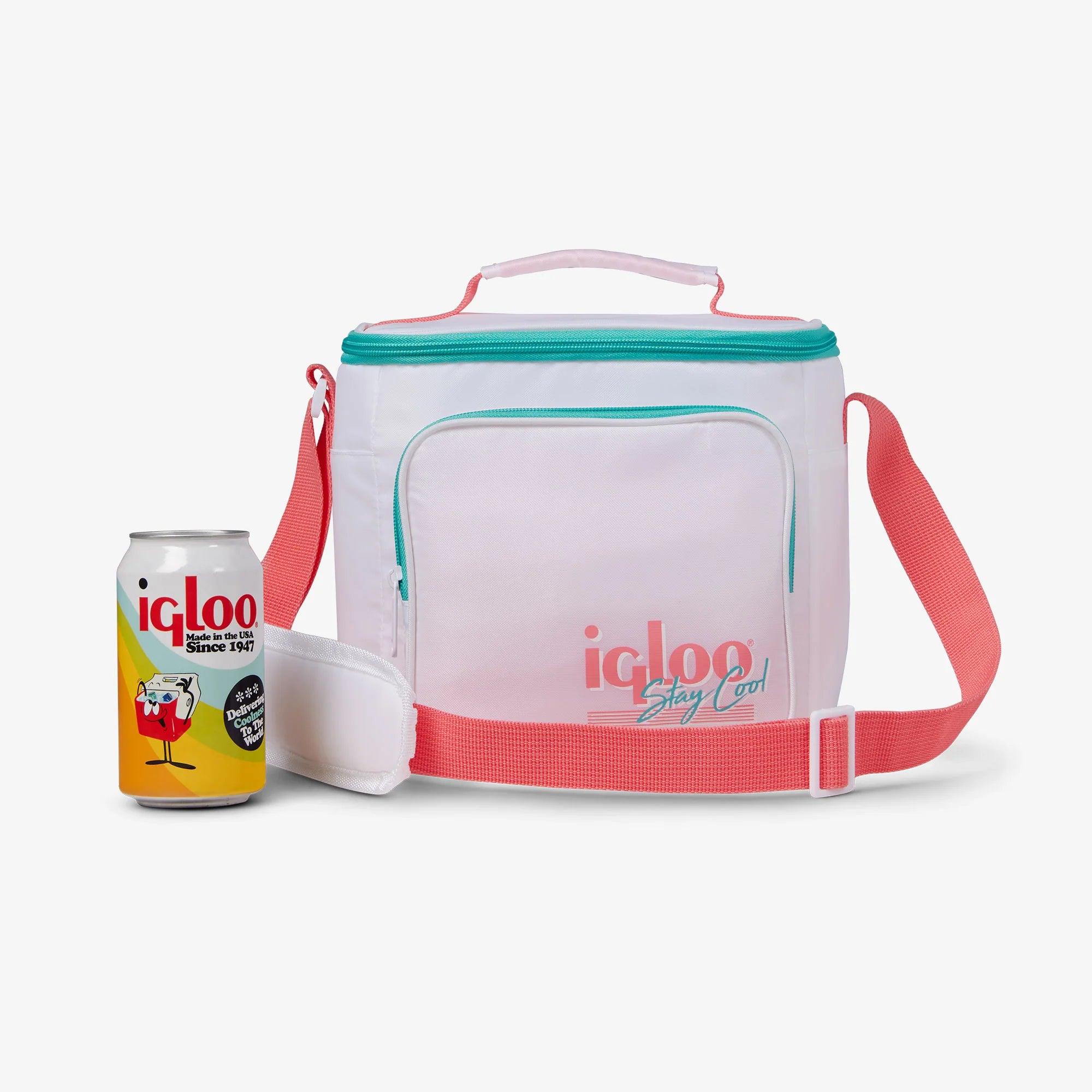 Igloo Portable Cooler Durable Cooler Retro Square Lunch Bag - Image 50