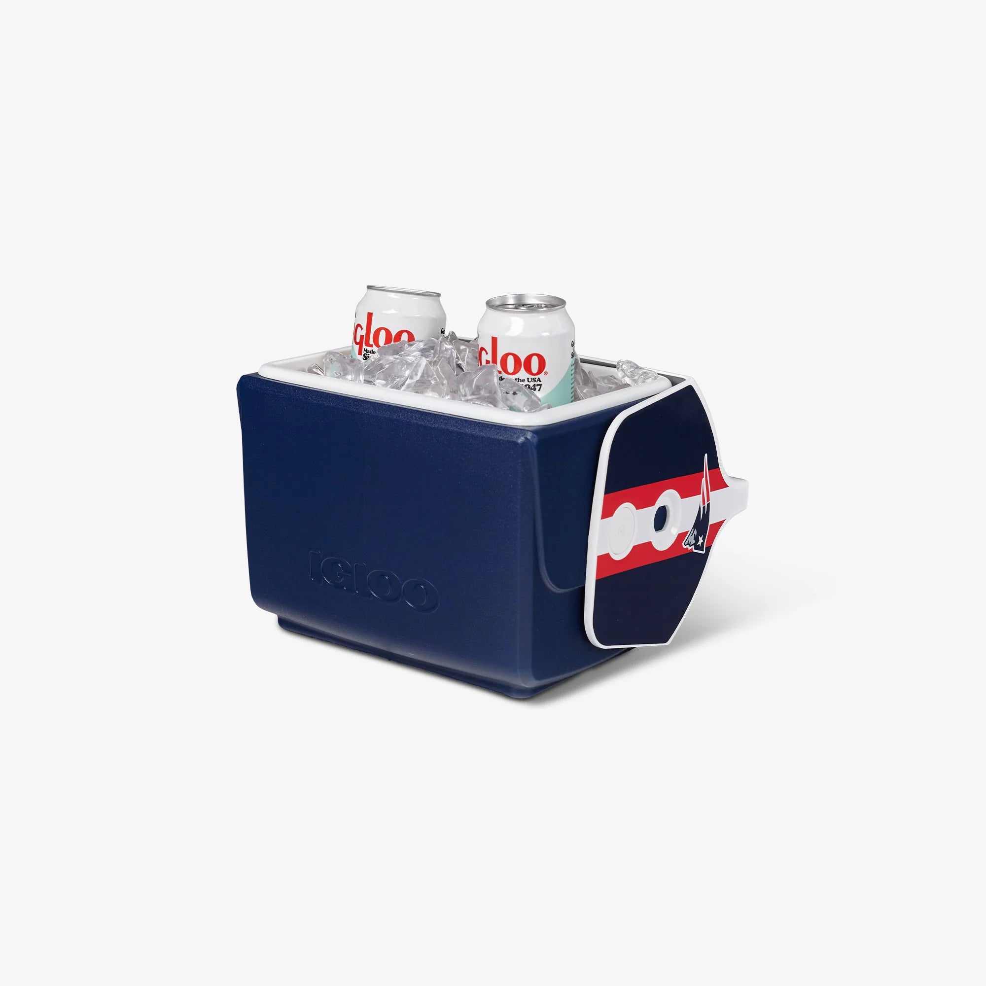 Igloo Personal Cooler Insulated Cooler Durable Cooler New England Patriots Little Playmate 7 Qt Cooler - Image 3