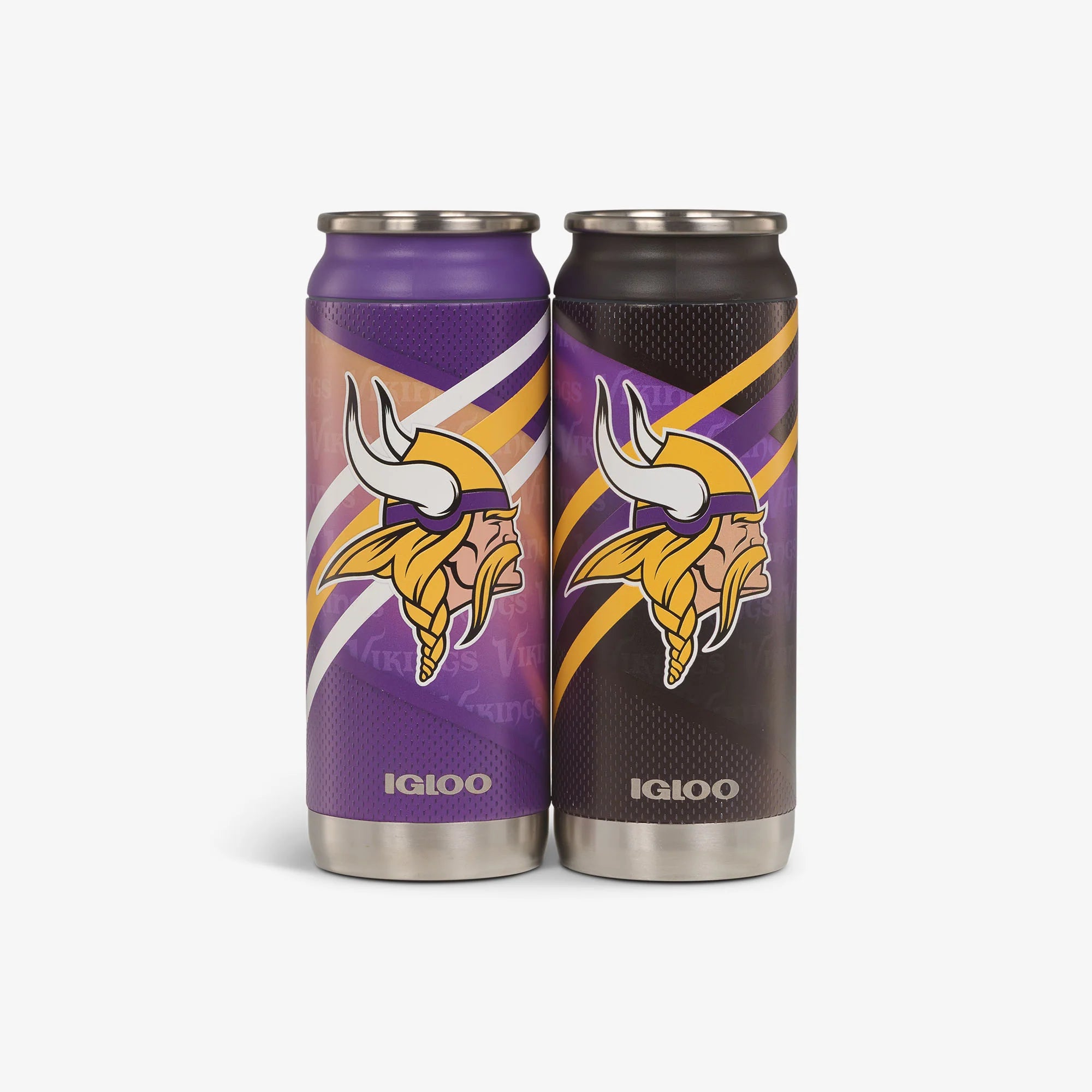 Igloo Insulated Cooler Durable Cooler Minnesota Vikings Home & Away 16 Oz Can 2-Pack