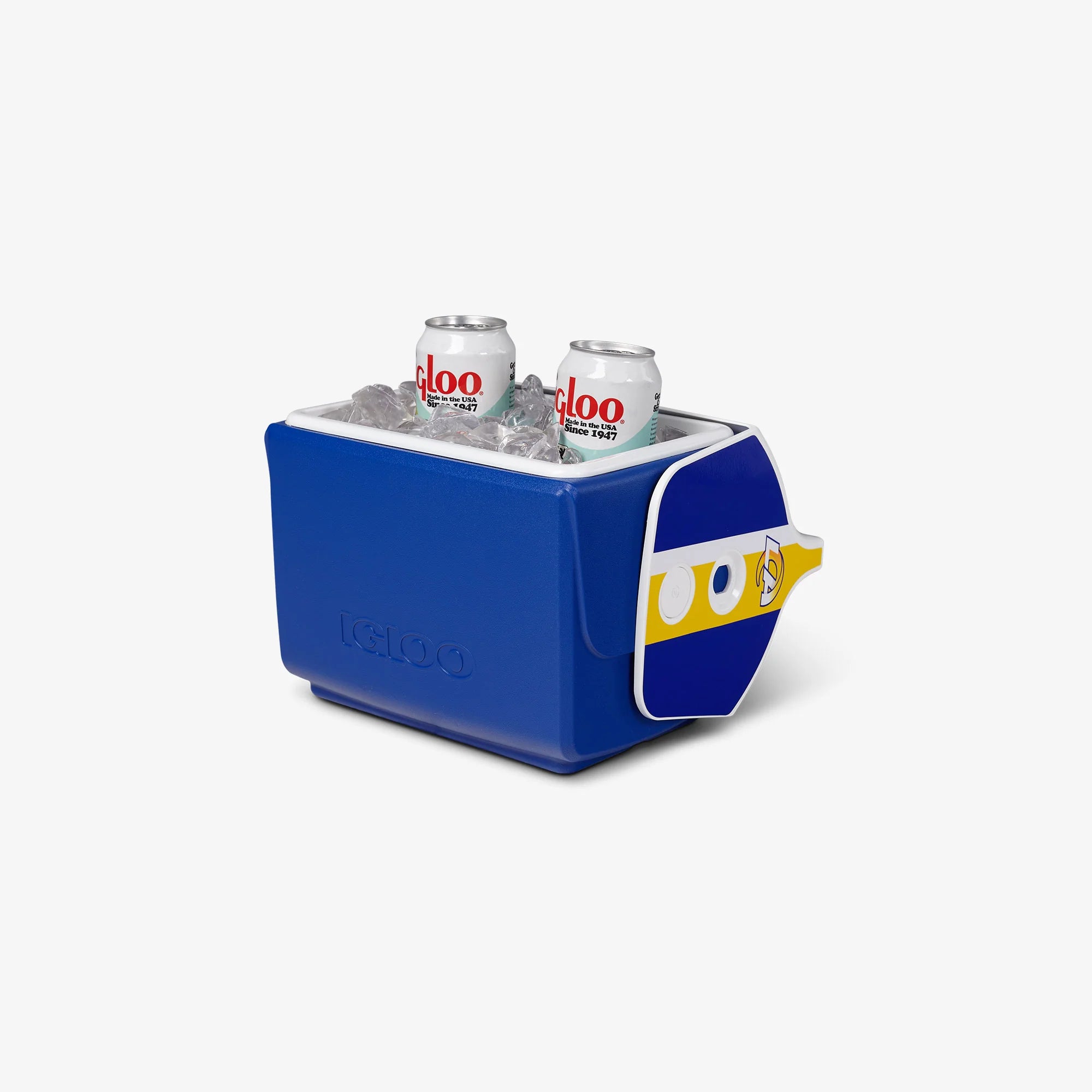Igloo Personal Cooler Insulated Cooler Durable Cooler Los Angeles Rams Little Playmate 7 Qt Cooler - Image 3