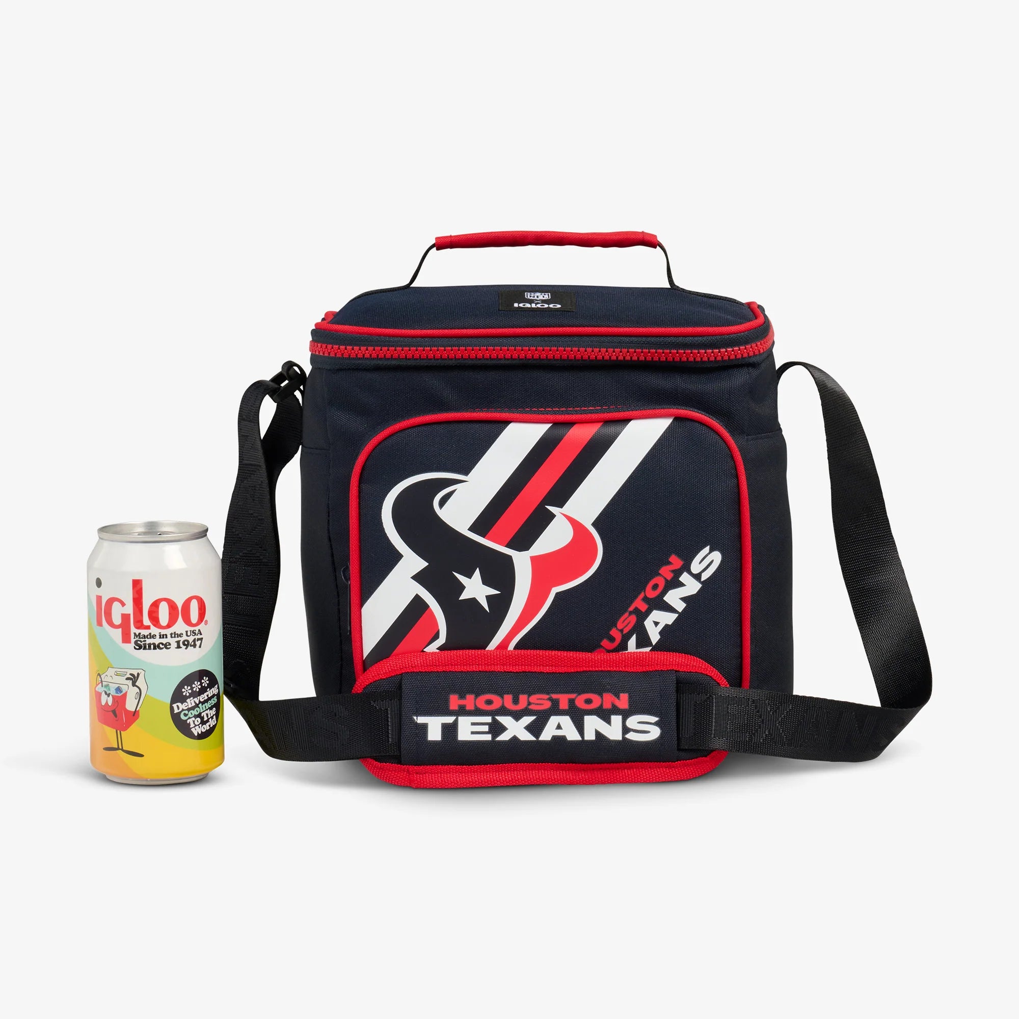 Igloo Portable Cooler Durable Cooler Houston Texans Square Lunch Cooler Bag - Image 5