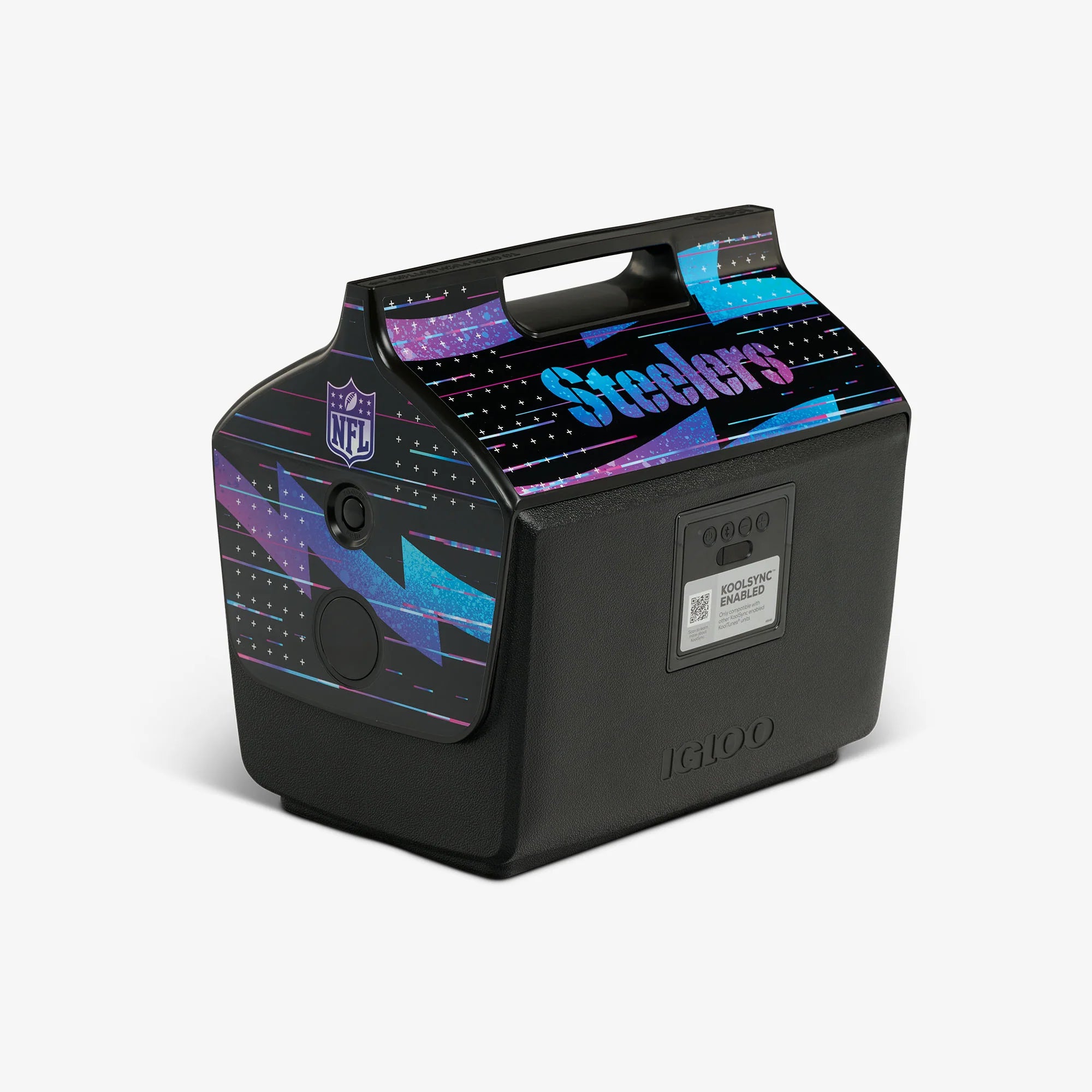 Igloo Insulated Cooler Durable Cooler NFL Neon Pittsburgh Steelers KoolTunes™ - Image 5