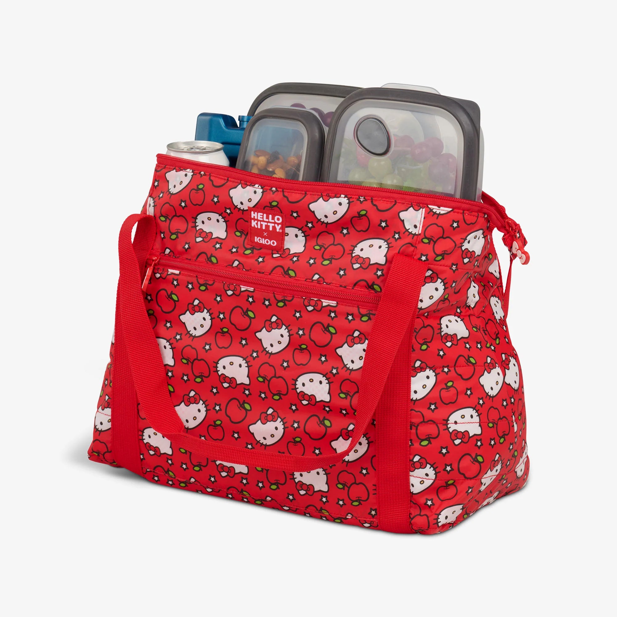 Igloo Insulated Cooler Durable Cooler Hello Kitty? Red Apples Packable Puffer 20-Can Cooler Bag - Image 4